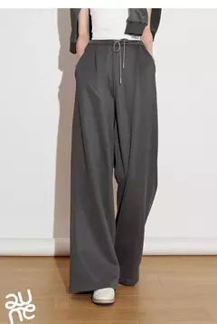 TOYOUTH, pantalones informales para mujer, primavera 2025, nuevo estilo deportivo, pantalones largos rectos de pierna ancha con cordón brillante y cintura elástica en internet