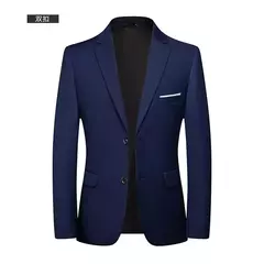 Blazer de moda para hombre, traje Formal profesional ajustado de Caballero de boda, informal de negocios, Color sólido, estilo británico on internet