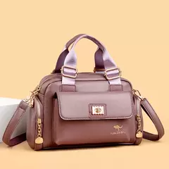 Bandolera de cuero de PU de alta calidad para mujer, bolso cruzado de mano, bandolera para mujer, bolso multibolsillo para desplazamientos diarios