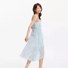 Semir-vestido de diseñador para mujer, gasa con estampado Floral, novedad de verano 2021, sin tirantes, dobladillo con volantes, estilo de vacaciones - tienda en línea