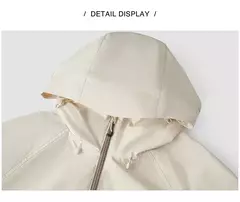 Semir prendas de vestir exteriores para mujer a prueba de viento de tres pruebas primavera 2025 nueva chaqueta con capucha de manga raglán a la moda - tienda en línea