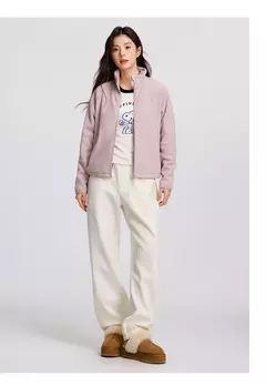 Imagen de Semir-abrigo Polar antiestático para mujer, chaqueta holgada de invierno con manga raglán y cuello levantado, novedad de 2024