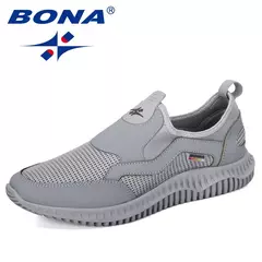 BONA-zapatos Krasovki de malla transpirable para hombre, zapatillas informales superligeras, Tenis masculinos, novedad - Eleganzie