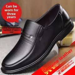 Zapatos de cuero genuino, mocasines para Hombre, zapatos de cuero informales de negocios, mocasines suaves clásicos, zapatos planos transpirables para Hombre - comprar en línea