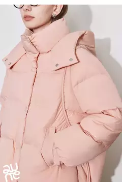 TOYOUTH-Chaqueta de plumón de pato blanco para mujer, chaqueta ligera con capucha y cuello levantado, novedad de invierno, 2024, 90% - Eleganzie