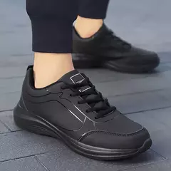 Nuevos zapatos para correr para hombre, zapatillas cálidas de invierno para hombre, zapatos antideslizantes transpirables para caminar para hombre, zapatos informales suaves con cordones, ligeros en internet