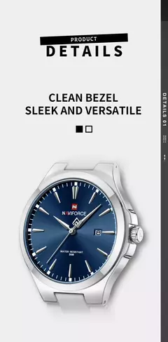 NAVIFORCE, diseño Original, relojes de moda para hombre, calendario Simple de acero inoxidable, relojes de pulsera impermeables para hombre, reloj Masculino en internet