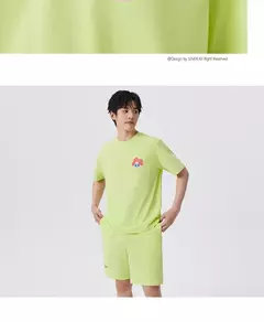 Image of Semir-Pijama de manga corta para hombre, traje de uso diario, cómodo y transpirable, con estampado de dibujos animados, estilo Casual