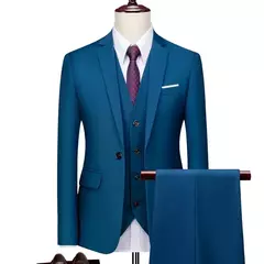 Trajes para boda para hombre, conjunto elegante de 3 piezas, 2 chaquetas, chaleco, pantalones, Blazers de lujo, traje Formal, moda clásica, traje completo 2025