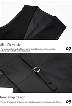 Image of Trajes de boda para hombre, elegantes, 3 piezas, 2 conjuntos completos, chaquetas clásicas, chaleco, pantalones, chaquetas de lujo de alta calidad, trajes formales para adultos 2024