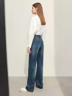 Pantalones Vaqueros Rectos AMII – Estilo Retro - Eleganzie