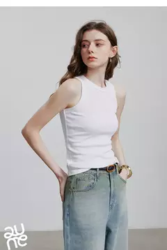 TOYOUTH mujeres camisetas sin mangas 2025 primavera nueva sin mangas Color sólido ropa interior deportiva chaleco Tops on internet