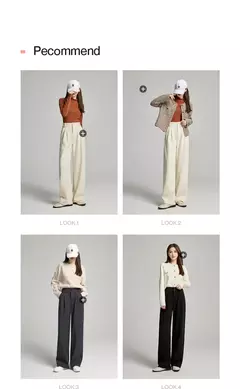 TOYOUTH-pantalones informales gruesos para mujer, pantalón largo de felpa de cintura alta, recto, pierna ancha, para oficina, invierno, 2024 - comprar en línea