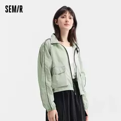 Semir-Chaqueta corta con capucha para mujer, abrigo holgado de protección solar
