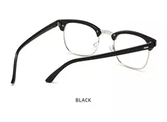 Gafas de sol fotocromáticas clásicas de medio marco para hombres y mujeres, gafas de sol camaleón con remaches Retro, gafas de sol para conducir que cambian de Color a la moda para hombre - Eleganzie