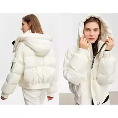 AMII-Chaqueta de plumón minimalista para mujer, Abrigo acolchado con tapa extraíble, grueso y cálido, ropa de moda para invierno, 2024, novedad de 12344192 - comprar en línea