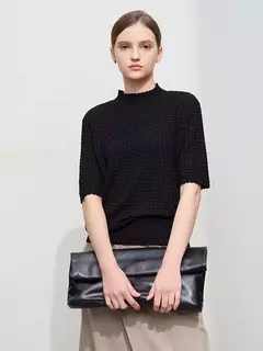 Suéter de Punto Minimalista AMII – Diseño Suave y Elegante - Eleganzie