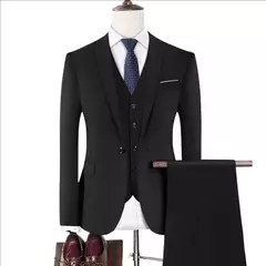 Trajes de hombre para boda, 3 piezas, 2 conjuntos completos, chaquetas elegantes de lujo de alta calidad, chaleco, pantalones, Blazers, trajes formales para adultos 2024 on internet