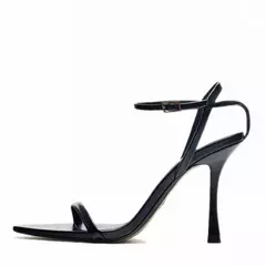 2023 sandalias de mujer con correa en el tobillo, moda de verano, sandalias de gladiador sexis de tacón alto fino, zapatos de tacón para vestido de fiesta de banda estrecha - buy online