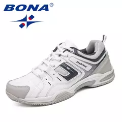 BONA, recién llegado, zapatos de tenis de estilo clásico para hombre, zapatillas de entrenamiento para correr al aire libre, zapatos atléticos con cordones para hombre