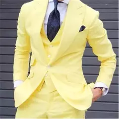 Trajes de esmoquin de boda elegantes, traje de novio ajustado de 3 piezas para hombres, traje de padrino de boda, negocio Formal barato para hombre (chaqueta + chaleco + pantalones) - Eleganzie