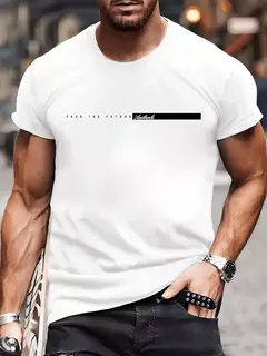 Camiseta estampada de manga corta con cuello redondo de verano para hombre, camiseta cómoda informal, ropa de moda para hombre, camisetas gráficas