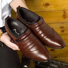 Zapatos Oxford elegantes y elegantes, zapatos de hombre de talla grande, zapatos de vestir para hombre, mocasines de vestir de cuero para hombre, zapatos sin cordones para hombre - comprar en línea