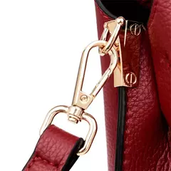 Bolso de mano de cuero de alta calidad para mujer, bolsa de hombro multifuncional, de diseñador de lujo, Color sólido - comprar en línea