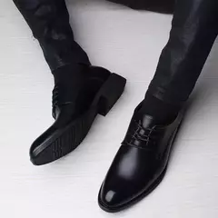 Primavera y otoño, zapatos de cuero formales de negocios informales británicos, zapatos de hombre, zapatos individuales con aumento, zapatos casuales, traje - comprar en línea