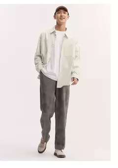 Semir-Pantalones informales para hombre, pantalón largo de pierna ancha, personalizado, bordado de letras, estilo callejero, novedad de otoño, 2024 - Eleganzie