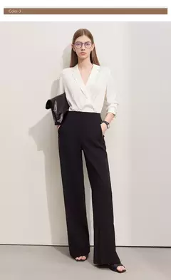 Amii Minimalism 2024, novedad de verano, pantalones de pierna ancha para mujer, pantalones casuales básicos rectos, pantalones lisos de longitud completa para mujer 12412006 en internet