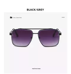 Gafas de sol cuadradas de Metal de lujo para hombre y mujer, lentes de sol de piloto grandes a la moda, clásicas, negras, para aviador, para conducir y viajar - comprar en línea