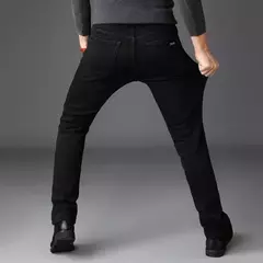 Pantalones vaqueros elásticos para hombre, vaqueros de estilo clásico, ajustados, informales, de marca, 2023 on internet