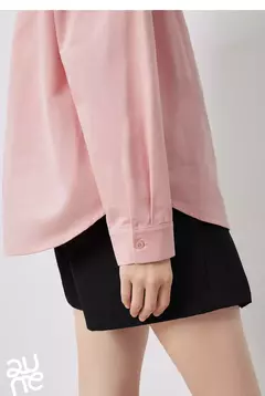 TOYOUTH-Blusa para mujer, camisa de otoño 2024, nueva pintura al óleo multicolor, cuello vuelto, camisa bordada de manga larga, Tops blancos - tienda en línea