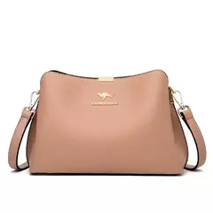 Bolso de mano de cuero de alta calidad para mujer, bolsa de hombro multifuncional, de diseñador de lujo, Color sólido - comprar en línea