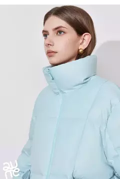 TOYOUTH-abrigo de plumón para mujer, chaqueta informal con cremallera y cuello levantado, plumón de pato blanco 20224, otoño e invierno, 90% - comprar en línea