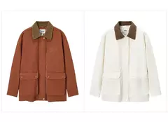 Semir-abrigo de longitud media para mujer, chaqueta holgada con cuello de PANA con bloqueo de Color, estilo Retro, bordado, a la moda, novedad de otoño, 2024 - comprar en línea