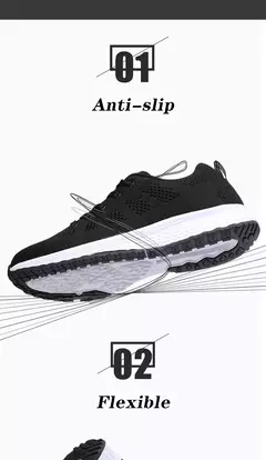 Zapatillas transpirables para correr para mujer, zapatillas deportivas ligeras antideslizantes para mujer, zapatillas suaves para exteriores con cordones, tenis de moda - Eleganzie