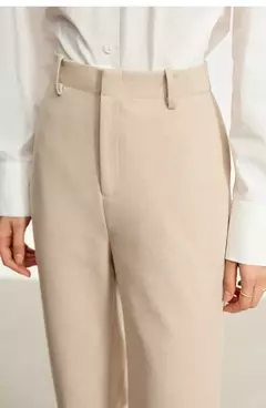 AMII minimalista 2024 invierno nuevos pantalones de rábano para mujer tubo de humo de lana Casual hasta el tobillo pantalones básicos sólidos 12314003
