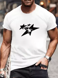 Camiseta estampada de cuello redondo de manga corta de verano para hombre, camiseta cómoda informal, camisetas para hombre, camisetas gráficas para hombre