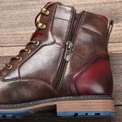 Talla 7-13 Botines para hombre Botas de cuero para hombre Bota de marca para hombre # AL605 - Eleganzie
