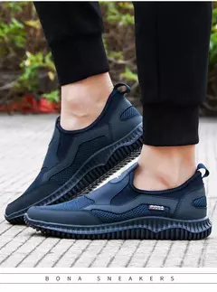 BONA-zapatos Krasovki de malla transpirable para hombre, zapatillas informales superligeras, Tenis masculinos, novedad en internet