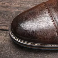 Botas talla 7-13 para hombre, marca 2024, botas cómodas de moda de cuero # AL603C4 - tienda en línea