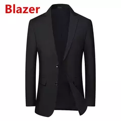 Traje de negocios de Color sólido para hombre 2025, moda de alta calidad para banquete, boda, tendencia, novio, padrino individual 3/2/1 on internet