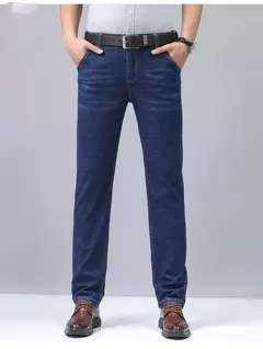 Pantalones clásicos de negocios para hombre, Pantalón de algodón suave y cómodo, informal, elástico, ligero, de lujo, 2024 - buy online