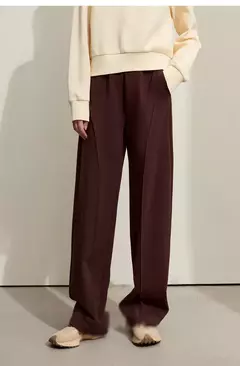 AMII minimalismo 2024 primavera nuevo Arco Split pantalones casuales de las mujeres de cintura alta pantalones de plátano básico femenino pantalones sueltos 12421059 - comprar en línea