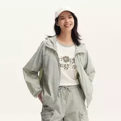 Semir-Chaqueta de malla con capucha para mujer, ropa holgada con textura refrescante, protector solar, 2024 - comprar en línea