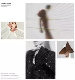 Amii-Vestidos minimalistas de verano para mujer, traje liso con cuello redondo, malla empalmada, manga larga con volantes, cintura francesa, 2024