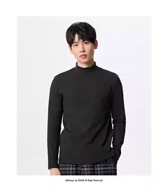 Image of Semir-ropa interior de Cuello medio alto para hombre, cómoda, a la moda, microcepillada, capa Base Simple diaria