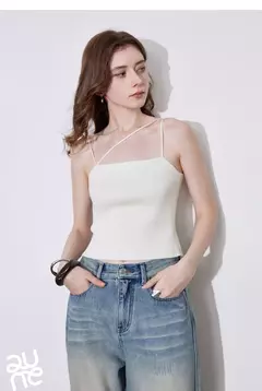 TOYOUTH-Chaleco para mujer, camisola de punto Sexy ajustada asimétrica, camisetas sin mangas, primavera 2025 en internet